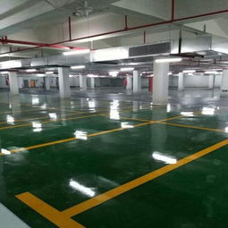 环氧停车场地坪漆施工工程推荐 彩虹装饰公司专注室内外地坪工程